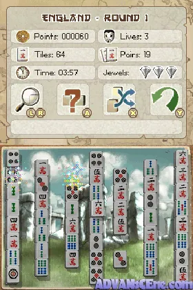 Mahjong - Eine Reise um die Welt (Europe) (En,Fr,De,Es,It) screen shot game playing